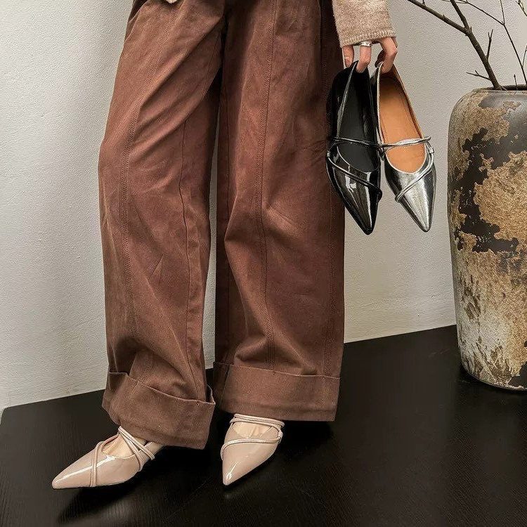 Ballerines Bout Pointu avec Lanières Ajustables pour Femme - View 4