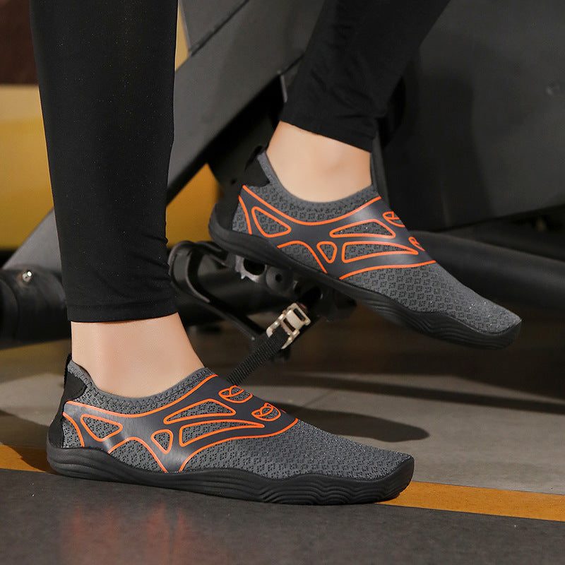 Baskets de Fitness à Maille Aérée pour Femme - Gris foncé
