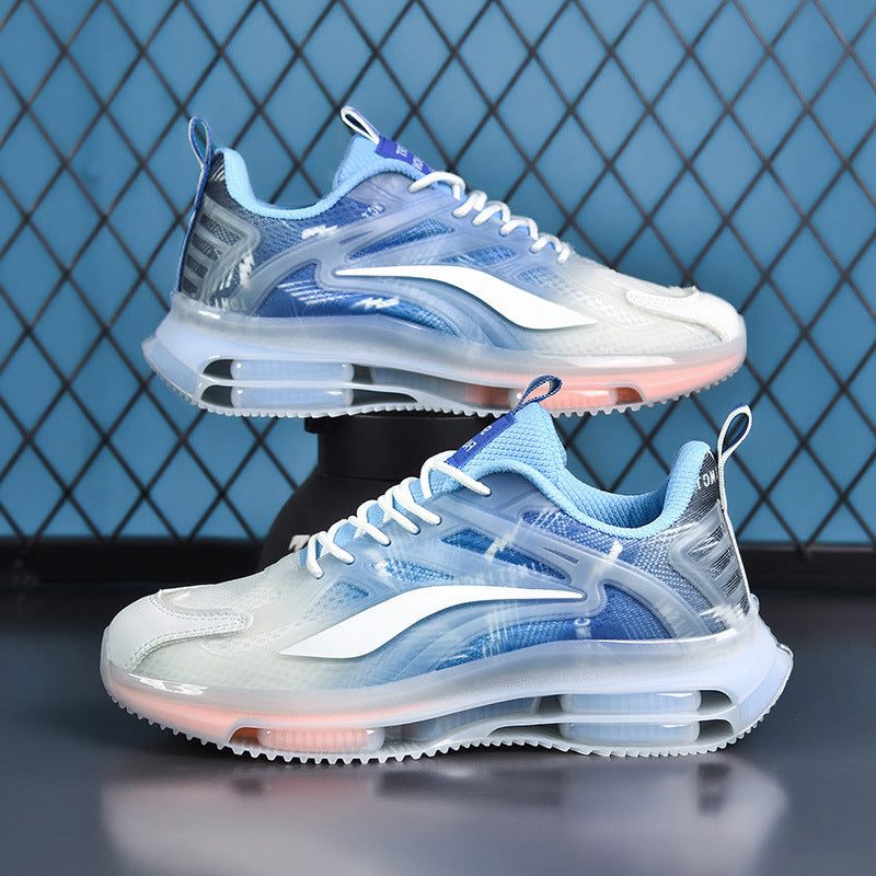 Baskets à Lacets avec Amorti pour Femme - Bleu ciel
