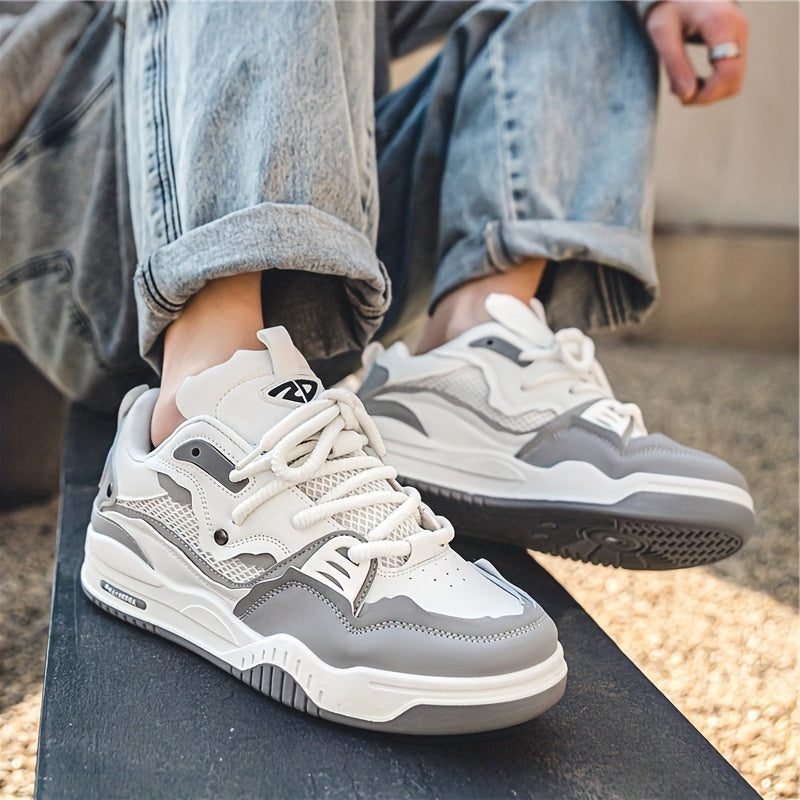 Baskets à Lacets avec Semelle Renforcée pour Homme - Gris