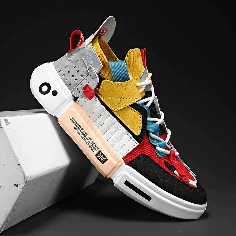 Baskets Montantes à Lacets pour Homme - Multicolore