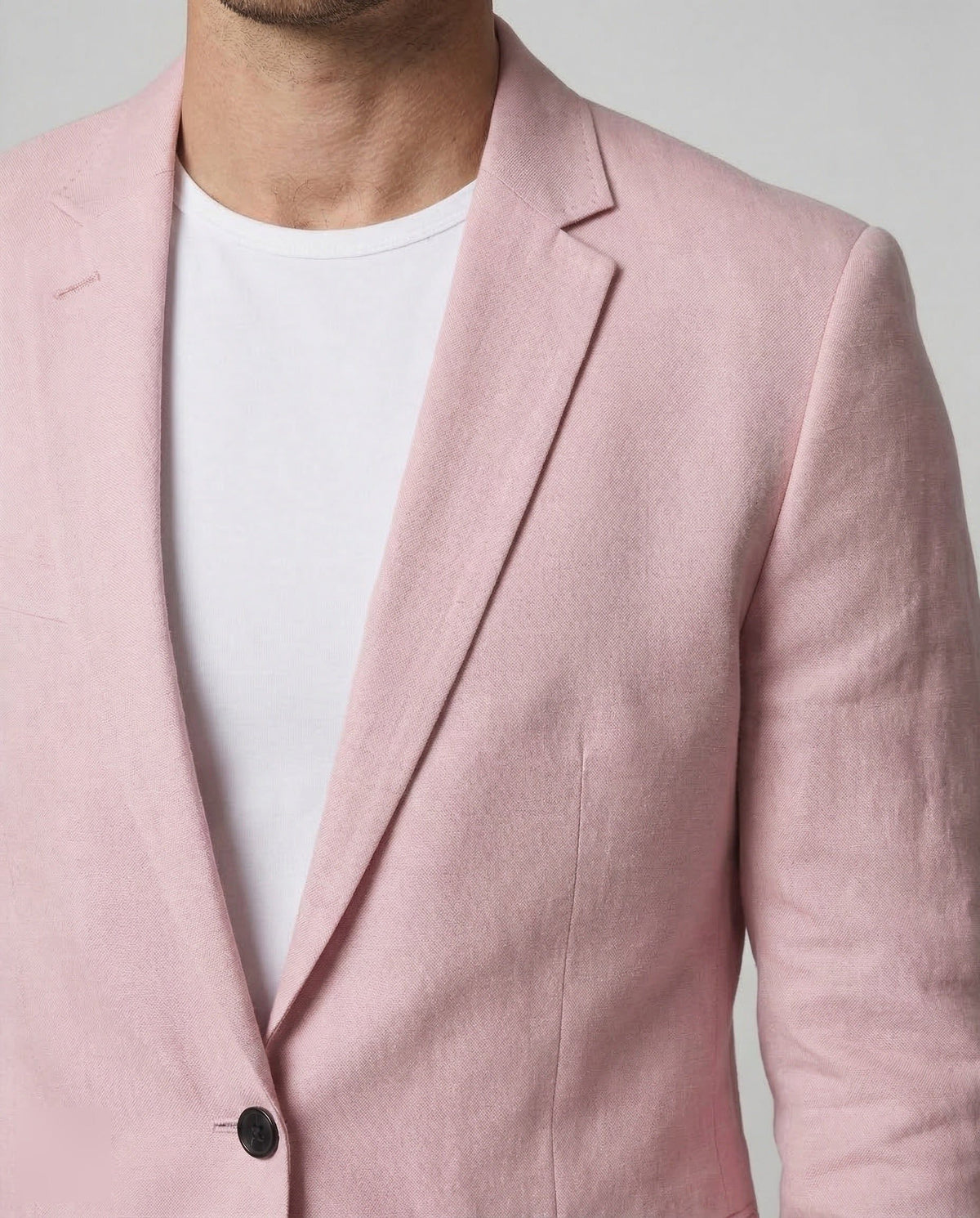 Blazer Coupe Slim en Lin pour Homme - View 3