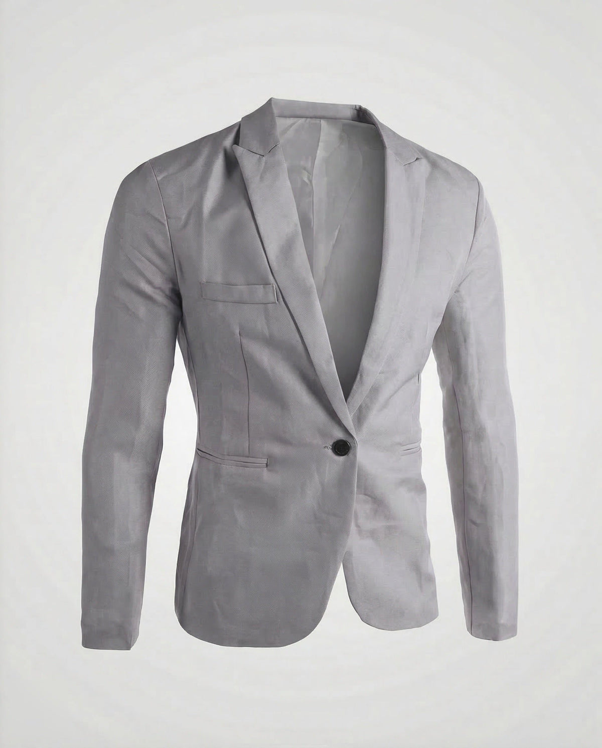 Blazer Coupe Slim en Lin pour Homme - Gris