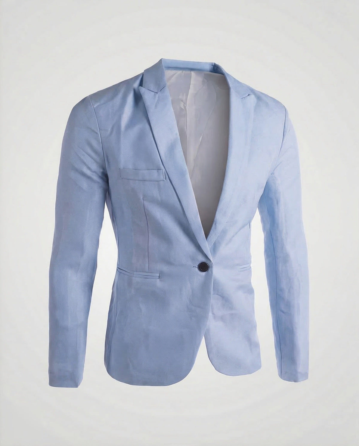 Blazer Coupe Slim en Lin pour Homme - Bleu ciel