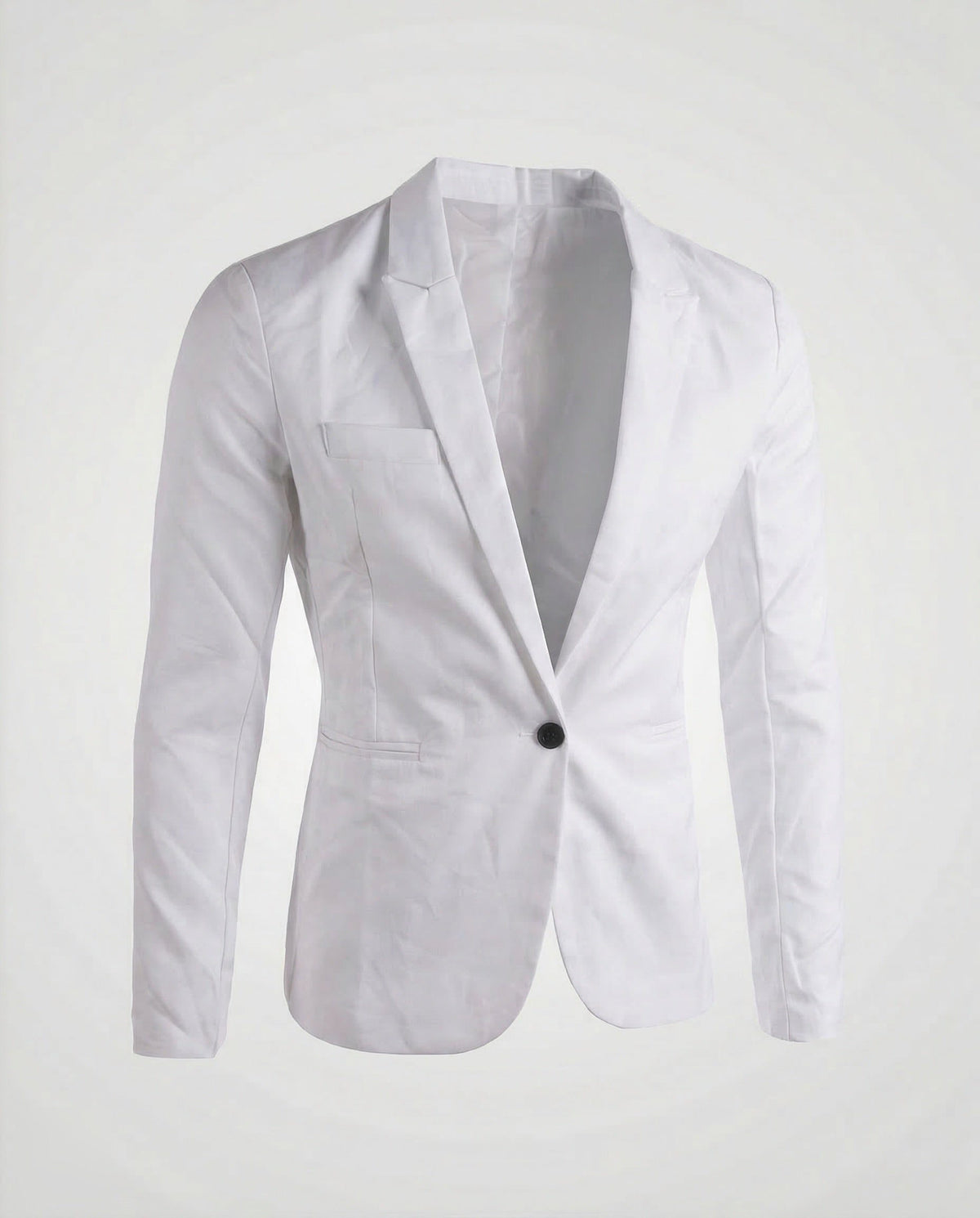 Blazer Coupe Slim en Lin pour Homme - Blanc