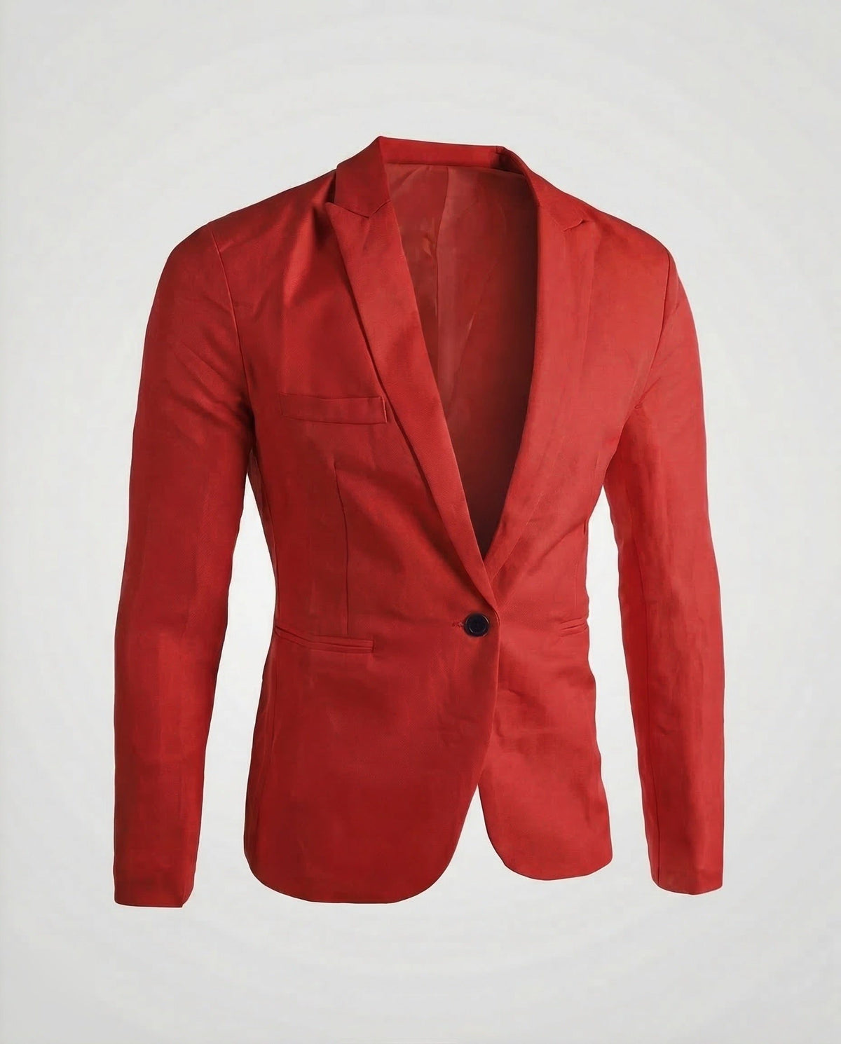 Blazer Coupe Slim en Lin pour Homme - Rouge