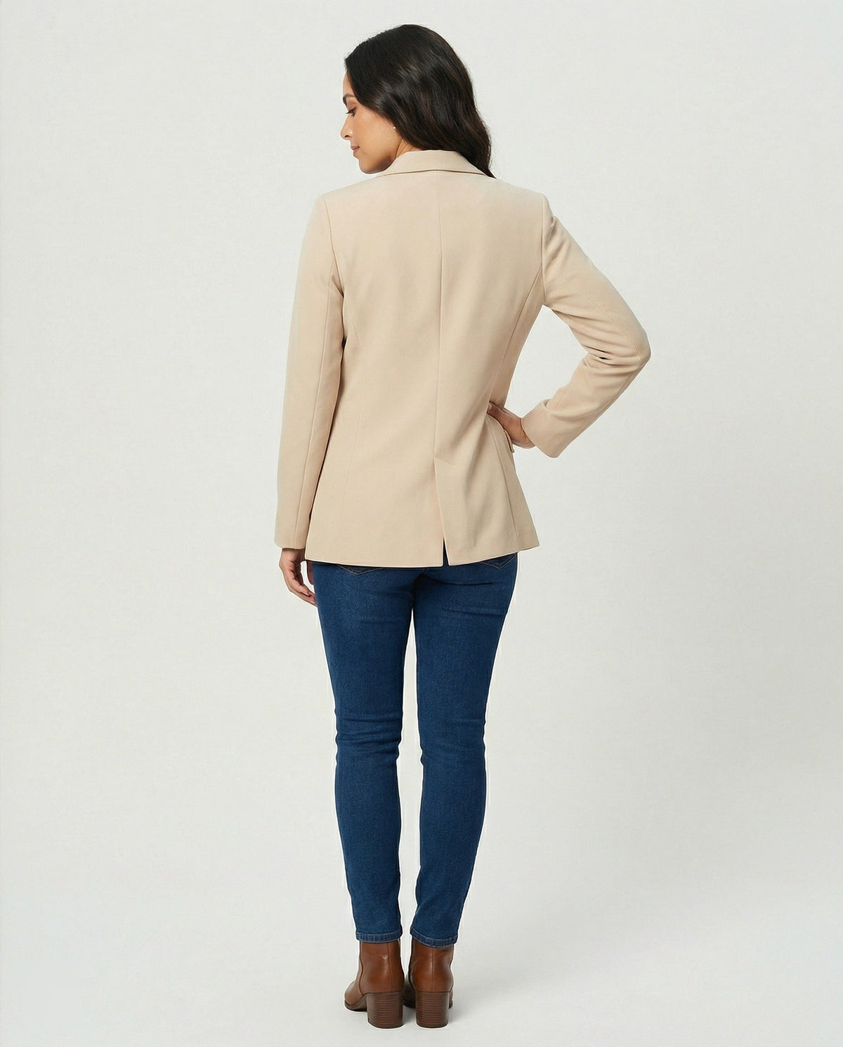 Blazer Croisé à Boutonnage pour Femme - View 4