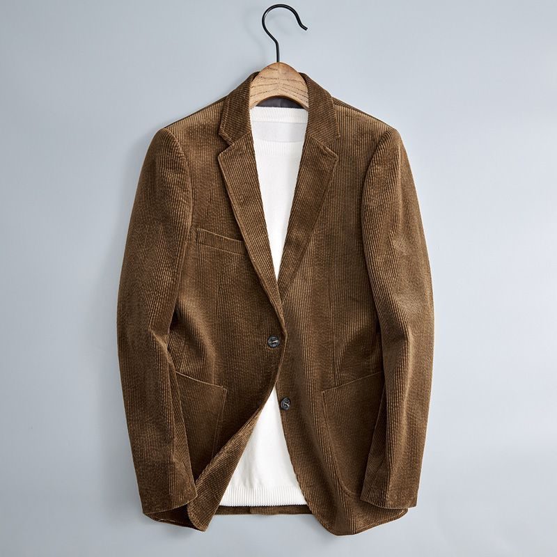 Blazer en Velours Côtelé Revers pour Homme