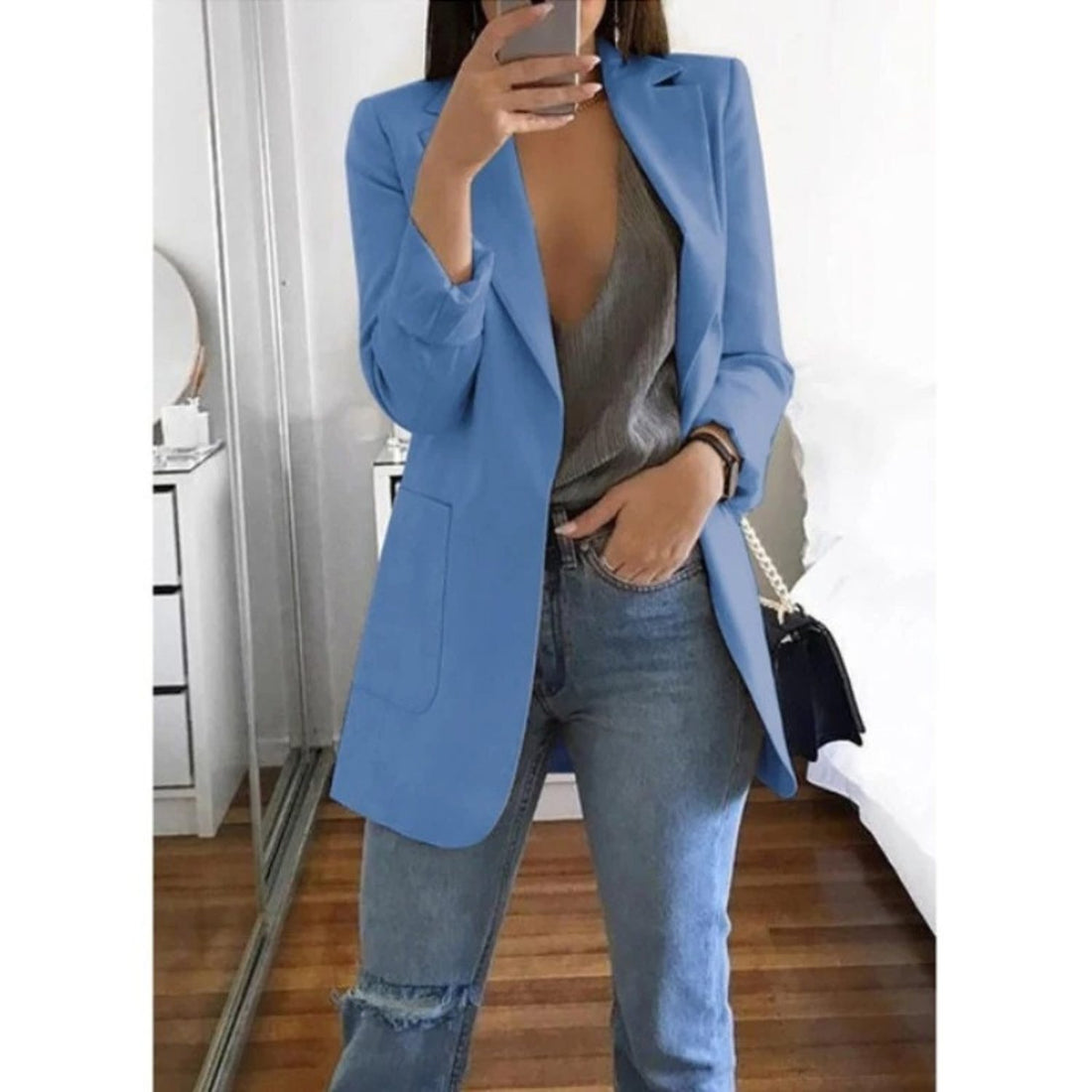 Blazer Long Oversize pour Femme