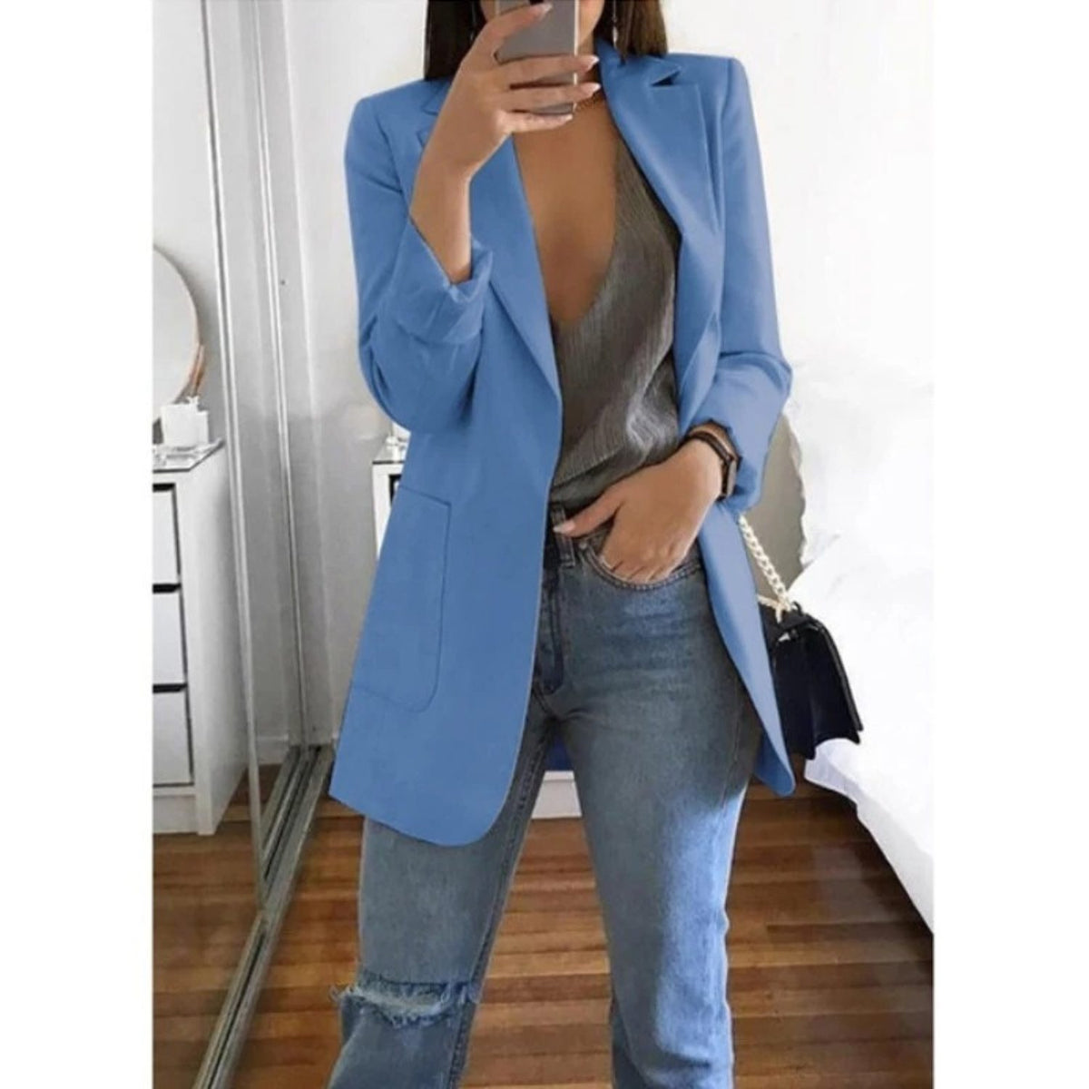 Blazer Long Oversize pour Femme