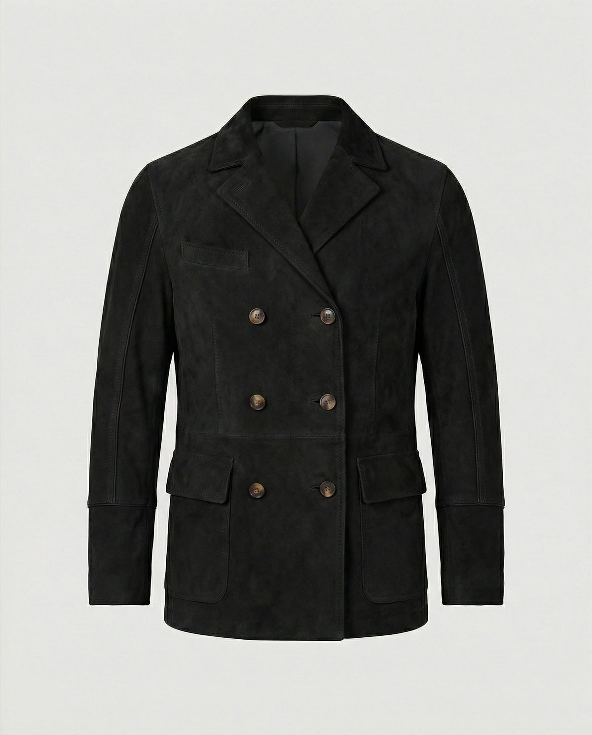 Blazer Revers Boutonnage Double pour Homme - Noir