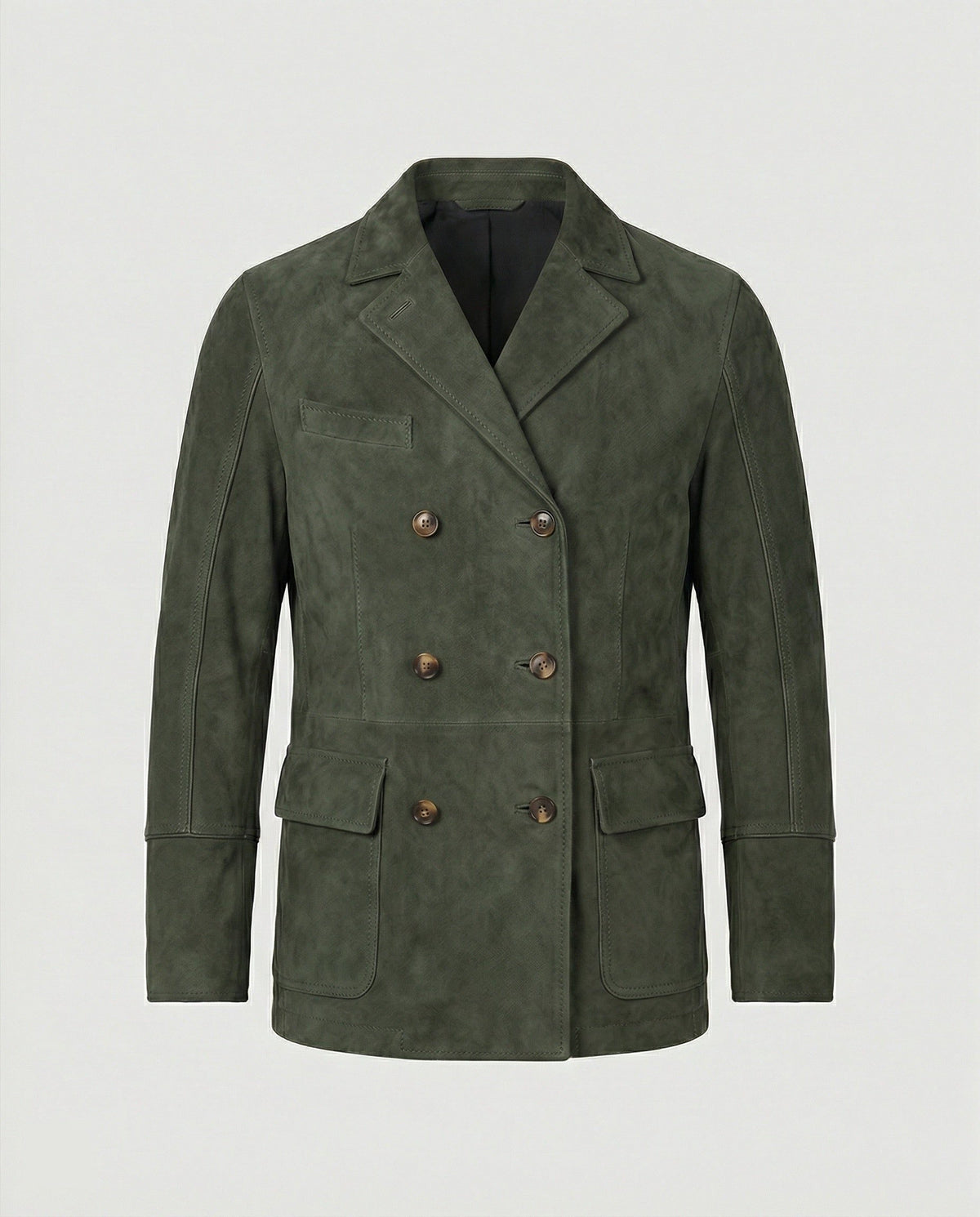 Blazer Revers Boutonnage Double pour Homme - Vert
