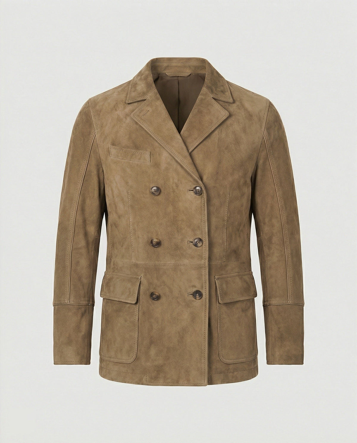 Blazer Revers Boutonnage Double pour Homme - Beige