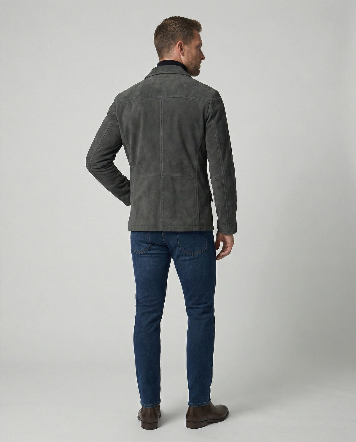 Blazer Revers Boutonnage Double pour Homme - View 4