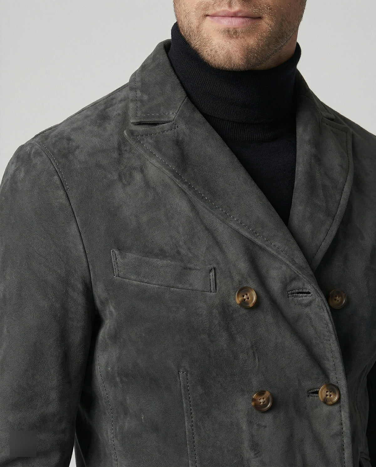 Blazer Revers Boutonnage Double pour Homme - View 5