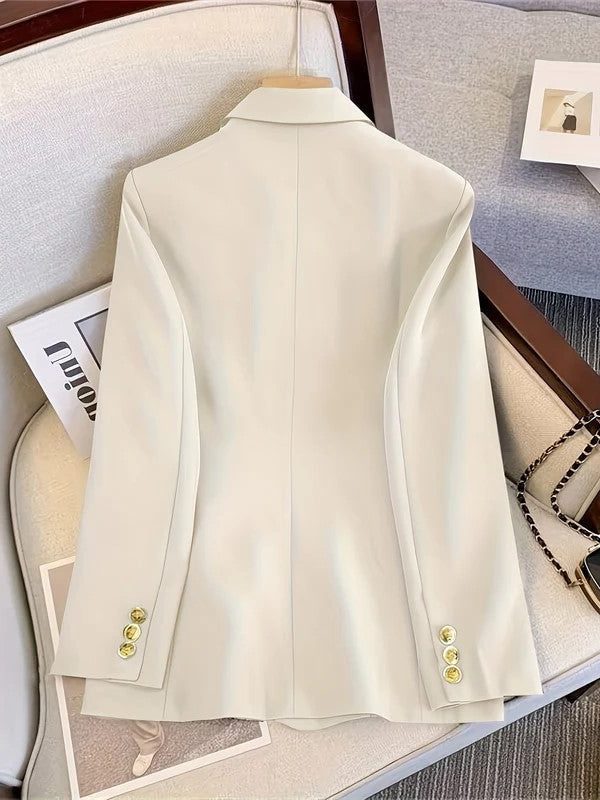 Blazer Slim Fit à Boutons Dorés pour Femme - View 2