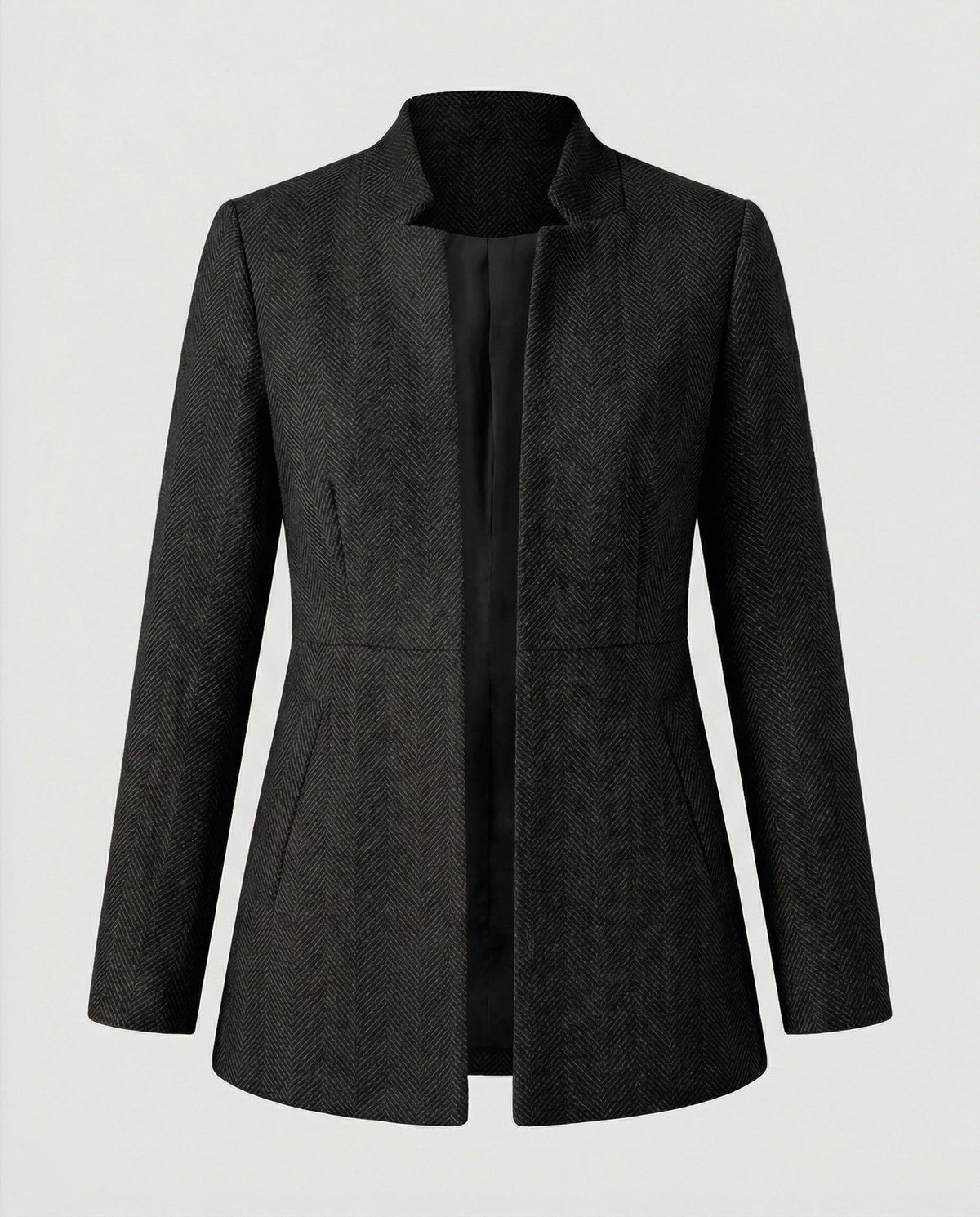 Blazer Structuré avec Revers pour Femme - Noir