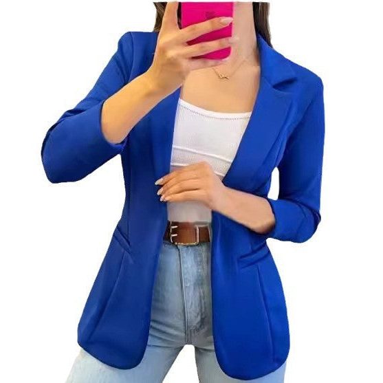 Blazer Taillé avec Poches pour Femme - View 8