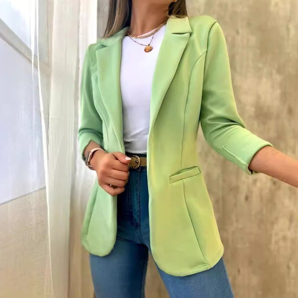 Blazer Taillé avec Poches pour Femme - View 5