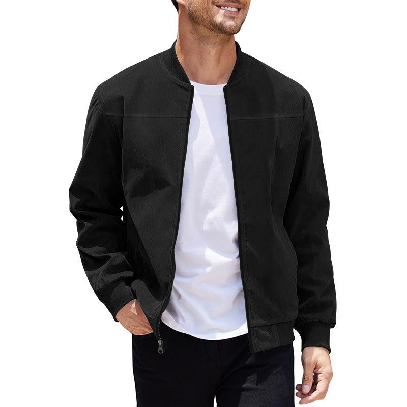 Blouson Bombardier Coupe Cintrée pour Homme - Noir
