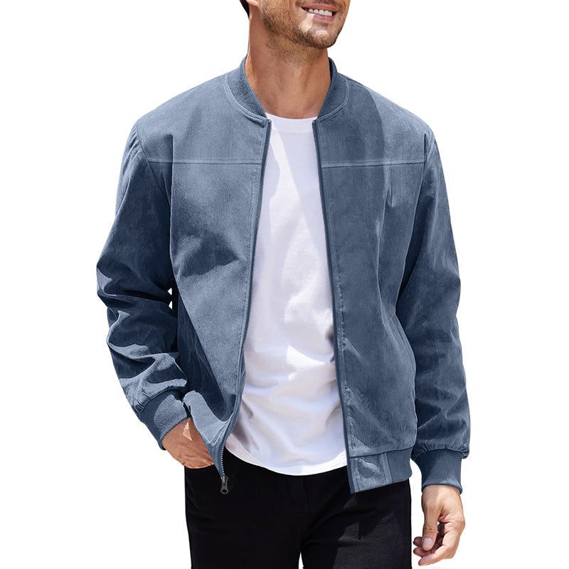 Blouson Bombardier Coupe Cintrée pour Homme - Bleu clair