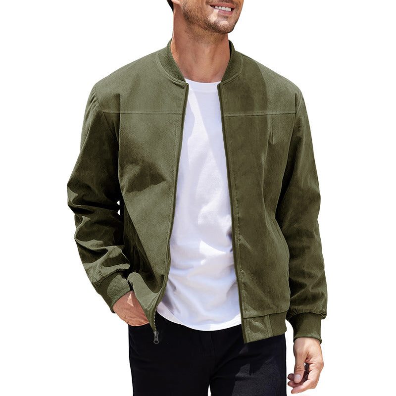 Blouson Bombardier Coupe Cintrée pour Homme - Vert militaire