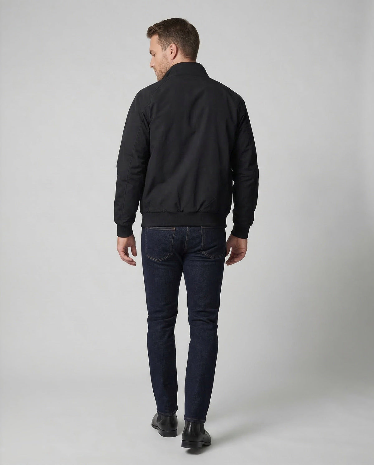 Blouson Col Montant à Doublure Carreautée pour Homme - View 4