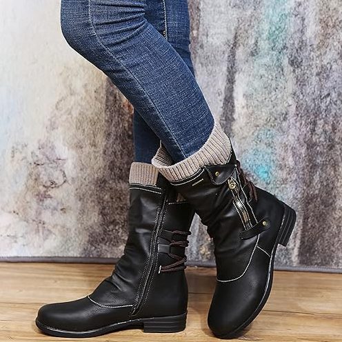 Bottes Fourrées Lacées pour Femme - View 7