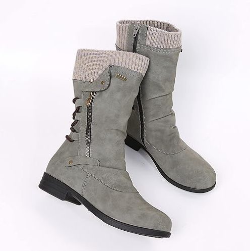 Bottes Fourrées Lacées pour Femme - View 5