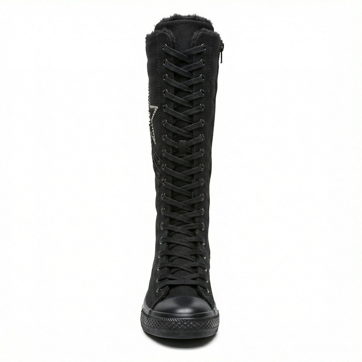 Bottes Lacées à Talon Bloc pour Femme - View 5