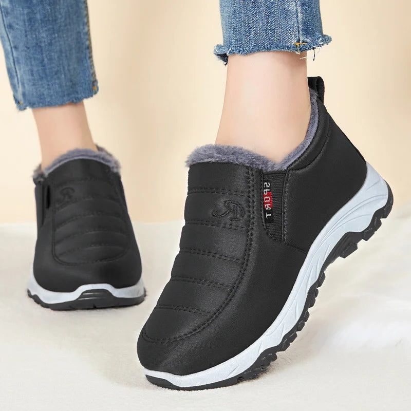 Bottes Matelassées Imperméables avec Fermeture Éclair pour Femme - View 2