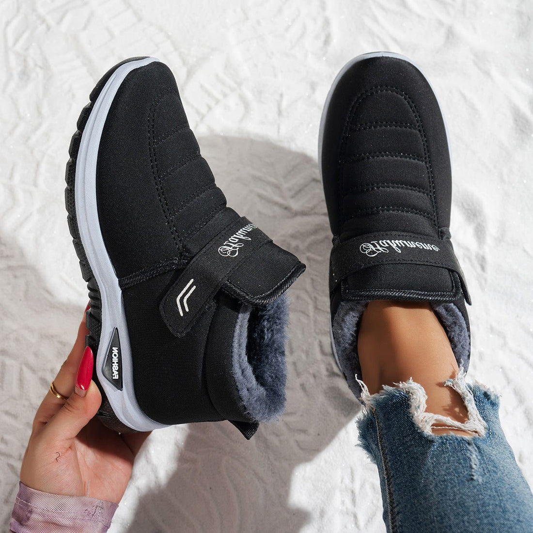 Bottines Fourrées à Enfiler pour Femme