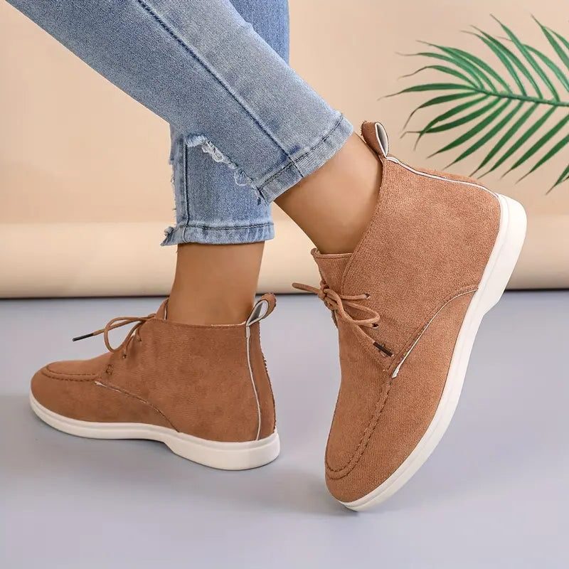 Bottines à Lacets Bout Rond pour Femme - View 2