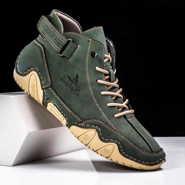 Bottines à Lacets Cuir pour Homme - Vert