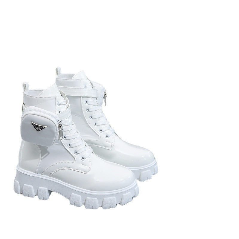 Bottines à Plateforme avec Lacets pour Femme - View 3