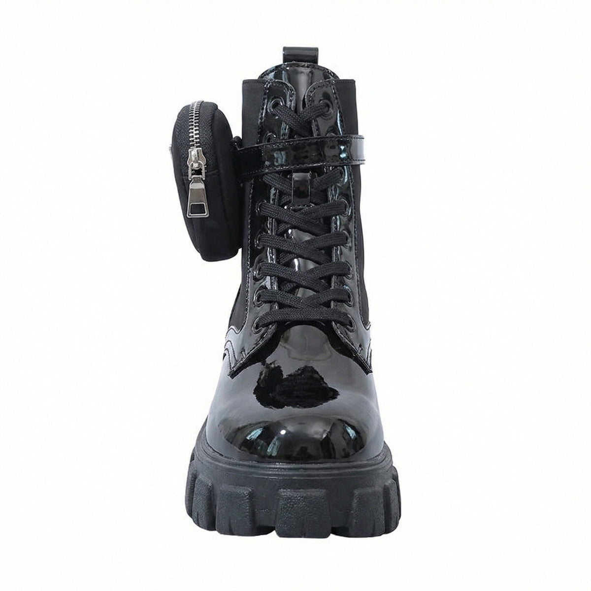 Bottines à Plateforme avec Lacets pour Femme - View 6