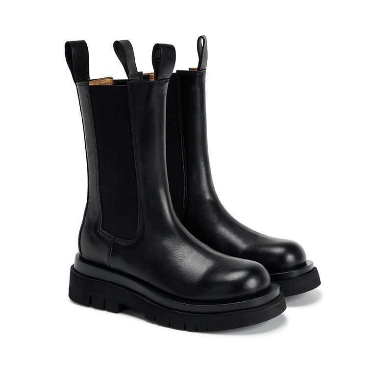 Bottines à Plateforme avec Semelle Crantée pour Femme - View 3