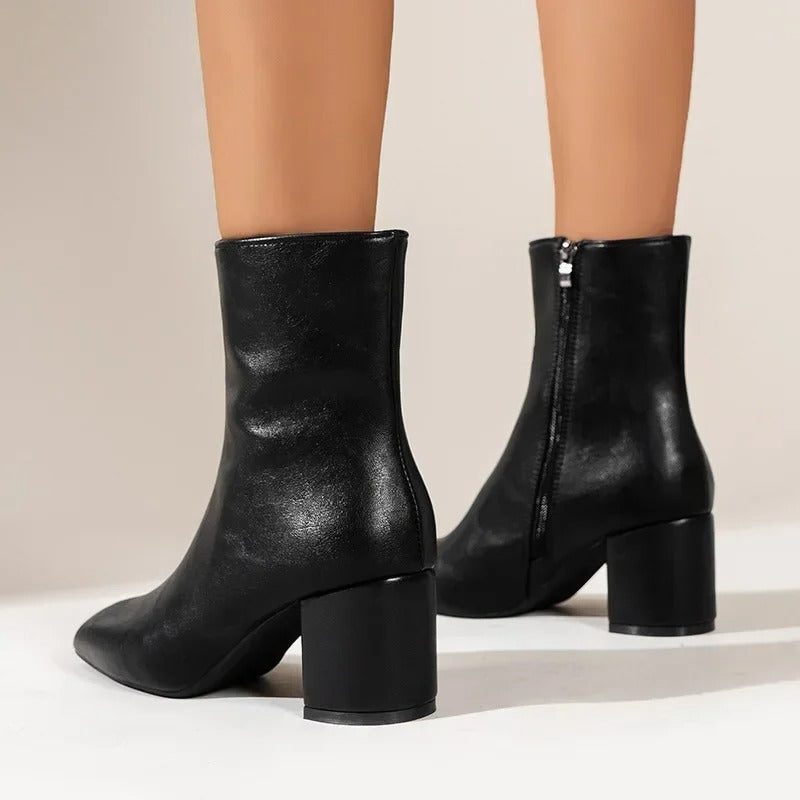 Bottines à Talon Bloc pour Femme - View 6