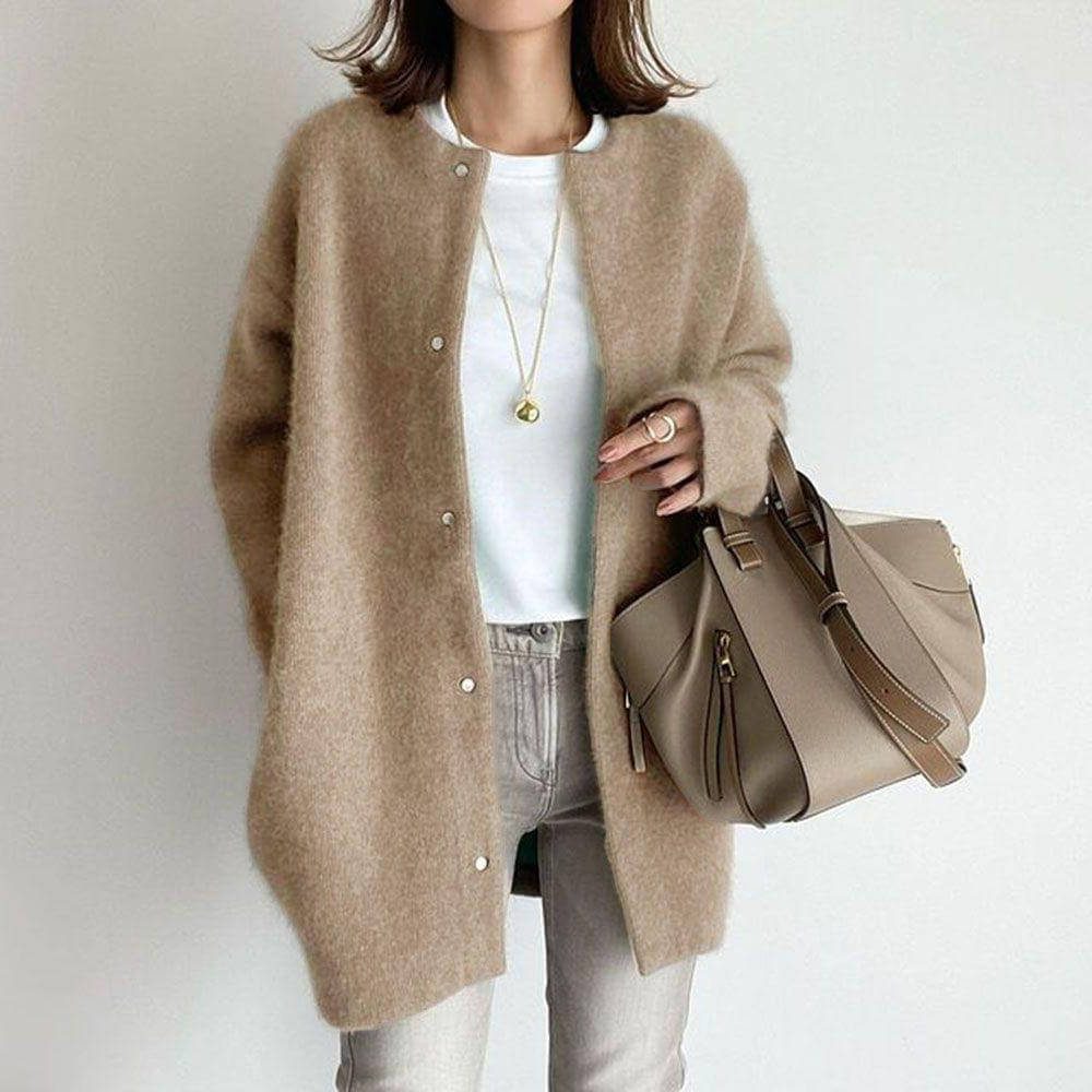Cardigan Long Boutonnage pour Femme