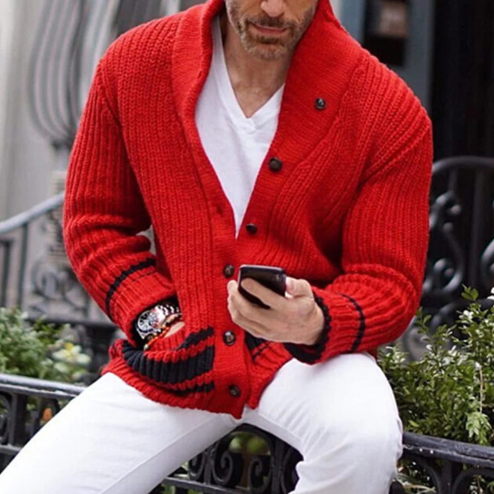 Cardigan à Motif Jacquard pour Homme - View 4