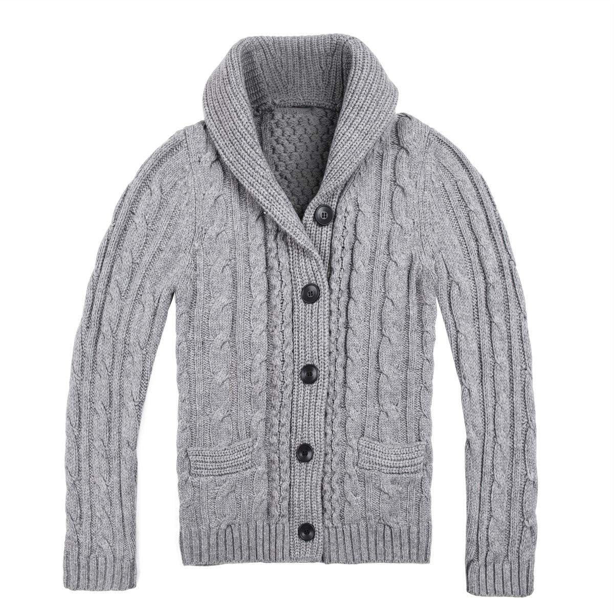 Cardigan à Torsades avec Poches pour Homme - View 2