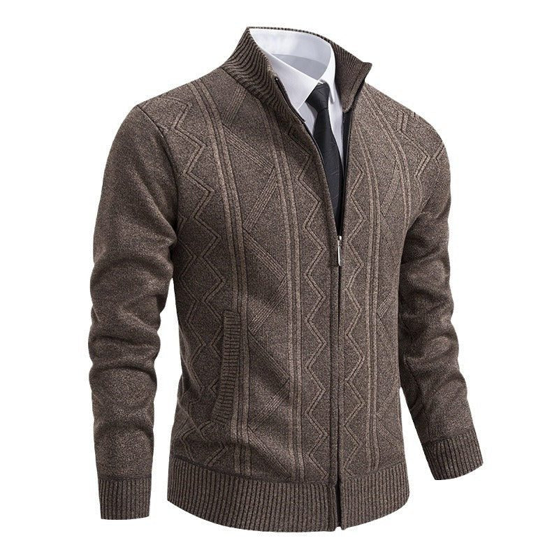 Cardigan à Torsades Zippé pour Homme - View 5