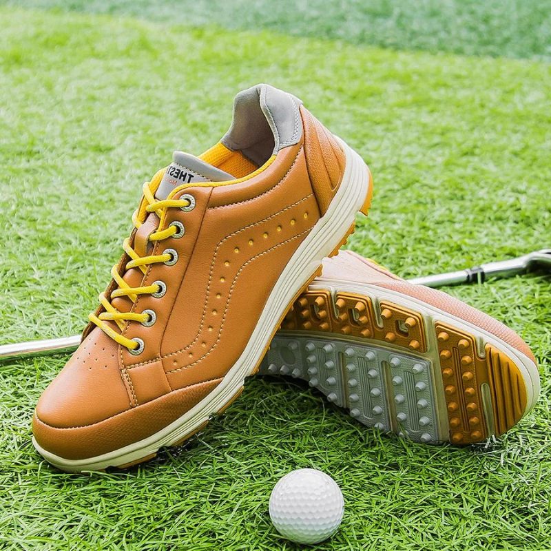 Chaussures de Golf à Lacets avec Crampons pour Homme