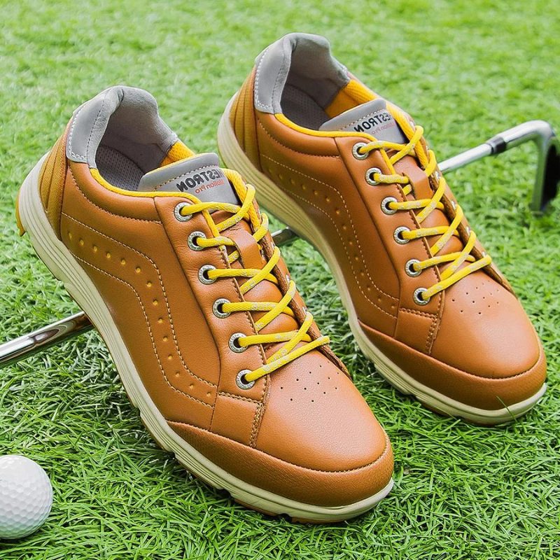 Chaussures de Golf à Lacets avec Crampons pour Homme