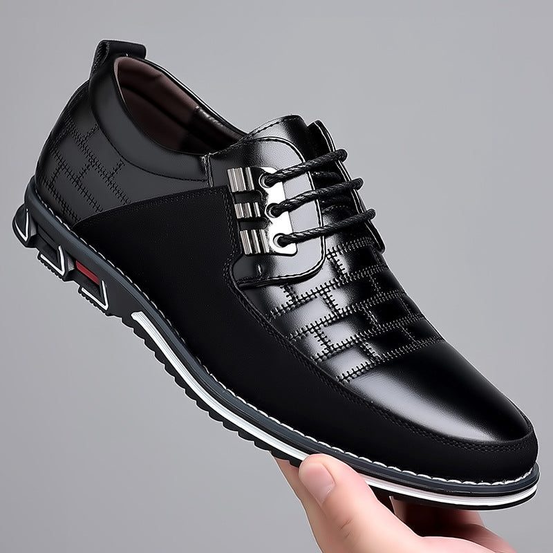 Chaussures à Lacets Cuir pour Homme - Noir