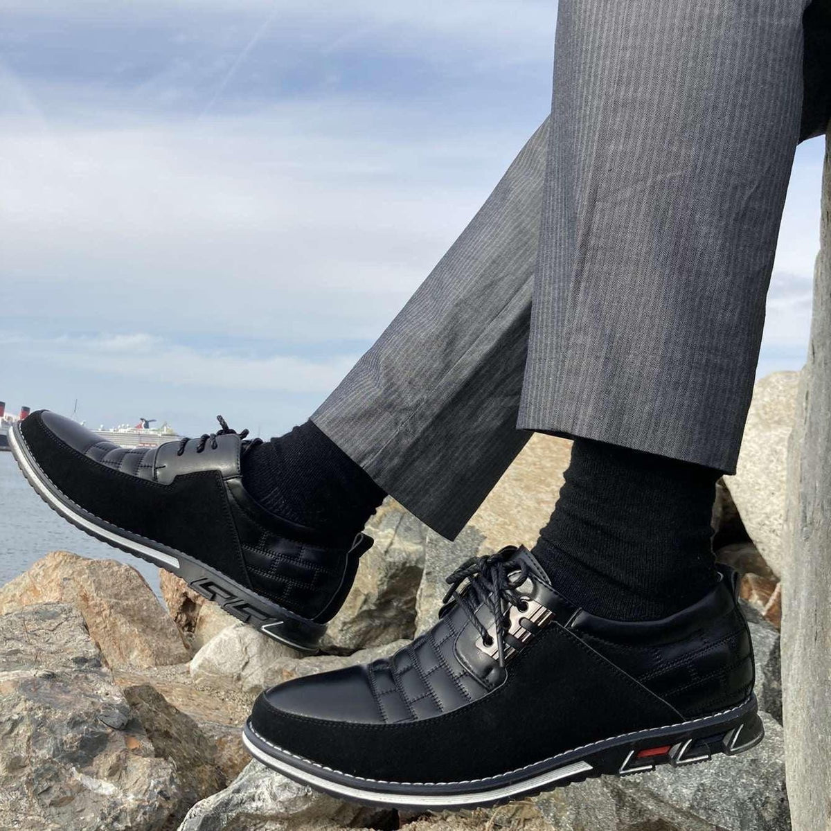 Chaussures à Lacets Cuir pour Homme