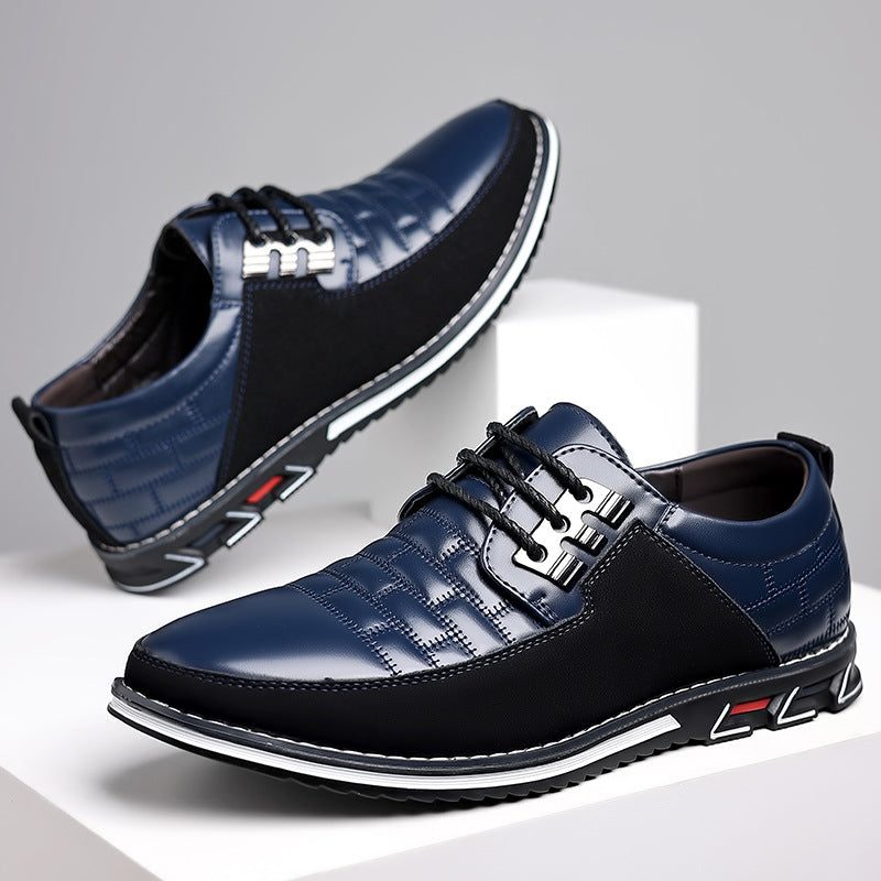 Chaussures à Lacets Cuir pour Homme - Bleu