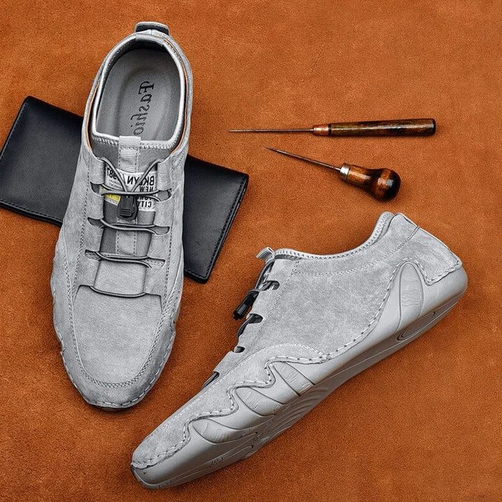 Chaussures à Lacets en Cuir Véritable pour Homme