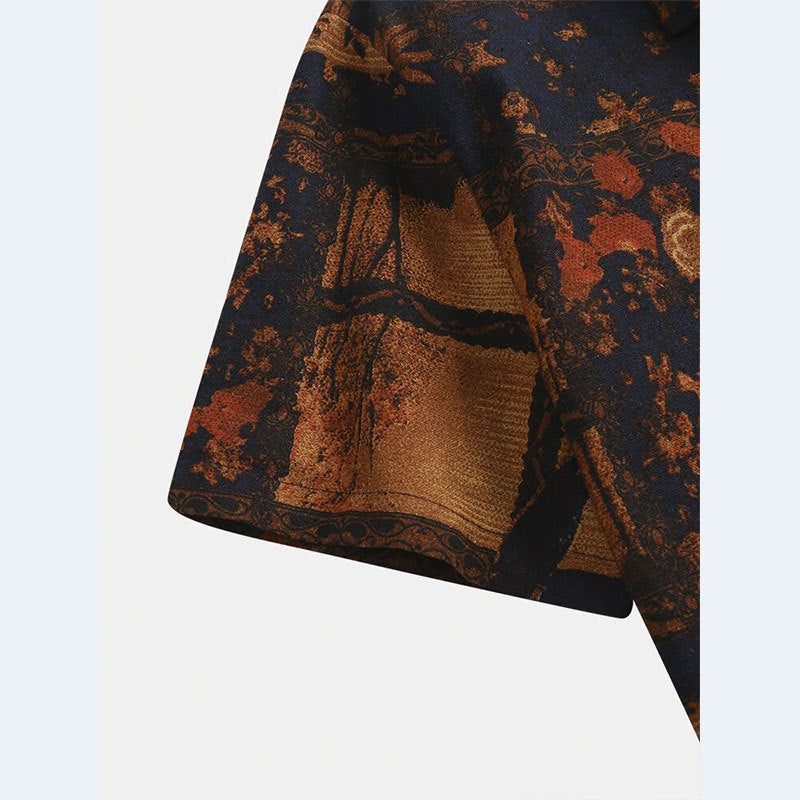 Chemise à Manches Courtes Motif Fleuri pour Homme - View 3