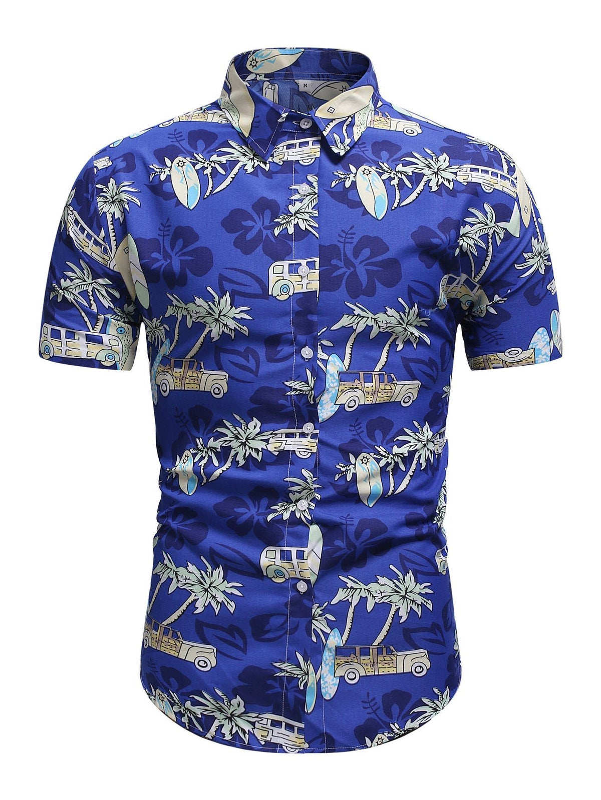 Chemise à Motif Tropical Manches Courtes pour Homme - View 6
